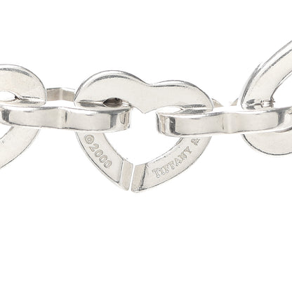 Tiffany Sterling Silver 18K Yellow Gold Heart Link Necklace 4 of 4