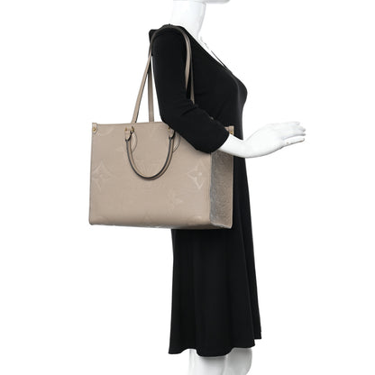 Louis Vuitton Empreinte Monogram Giant Onthego MM Tourterelle 2 of 10