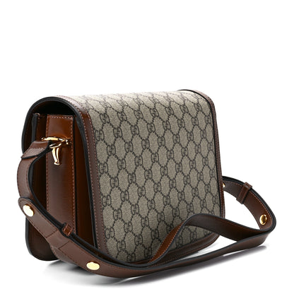 Gucci GG Supreme Monogram Horsebit 1955 Shoulder Bag Beige Brown Sugar 3 of 13