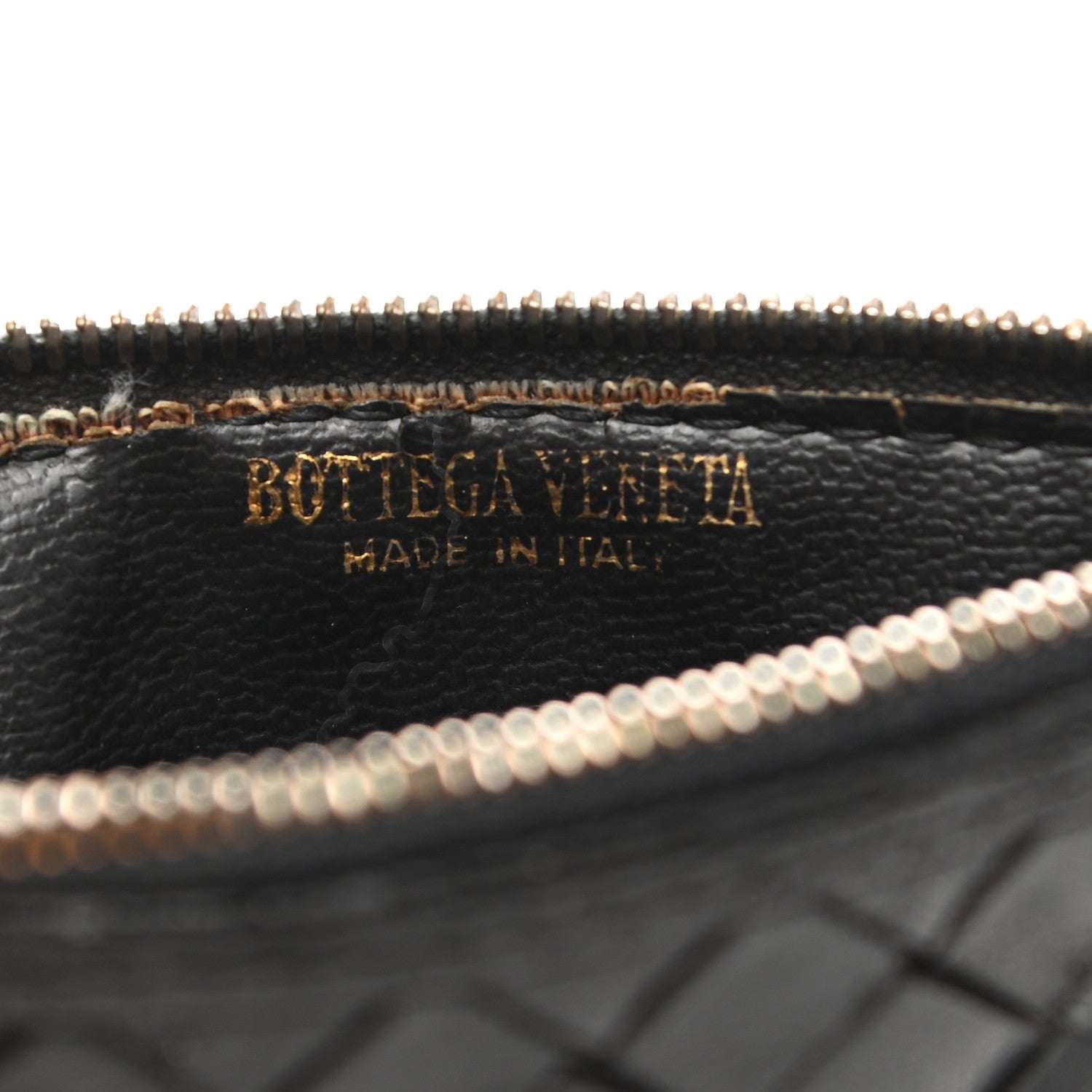Bottega Veneta Nappa Intrecciato Zip Around Coin Purse Black 6 of 8