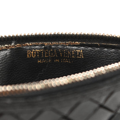 Bottega Veneta Nappa Intrecciato Zip Around Coin Purse Black 6 of 8