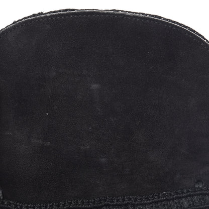 Saint Laurent Crochet Fringe Monogram Serpent Anita Small Crossbody Black 9 of 9