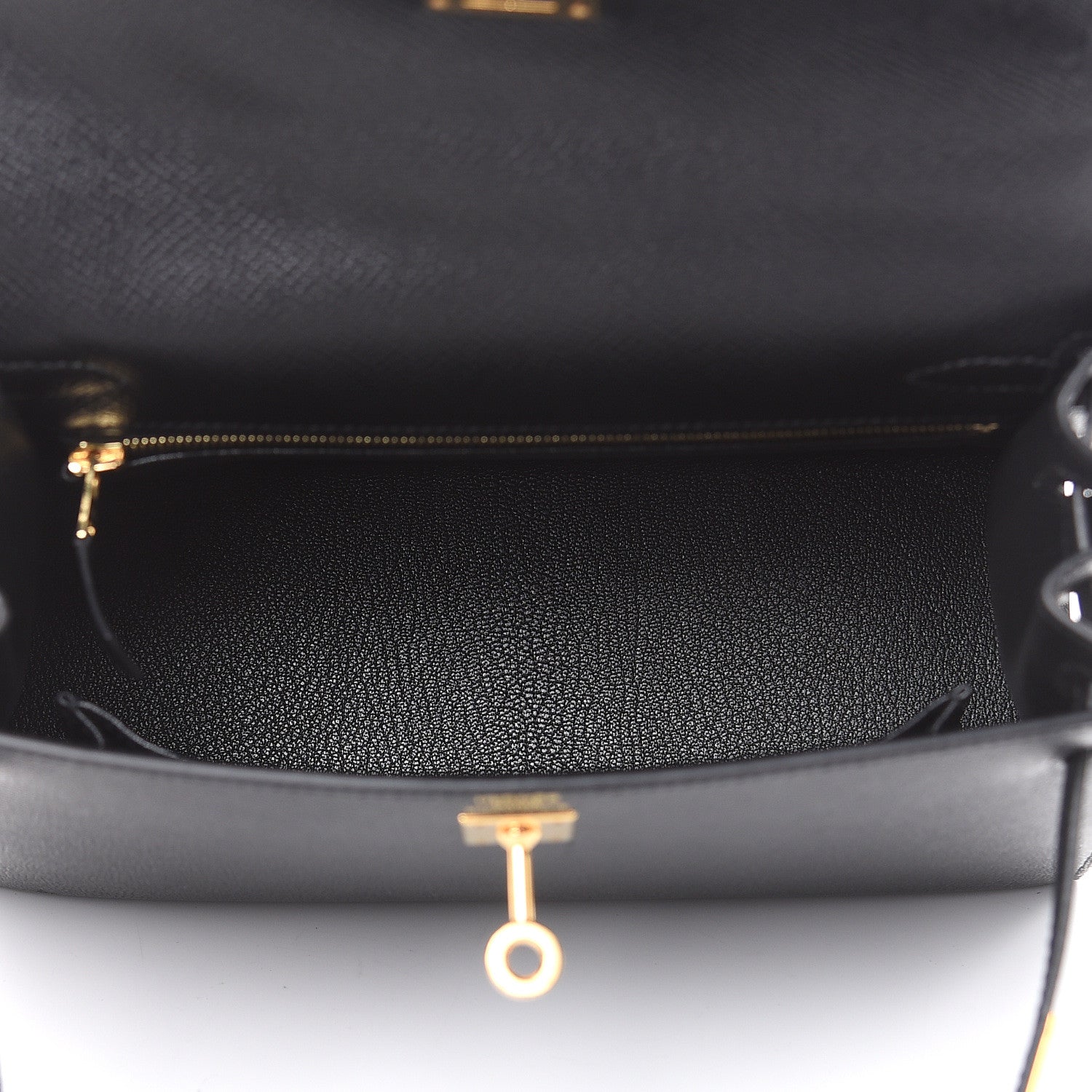 Hermes Epsom Kelly Sellier 25 Black 8 of 34