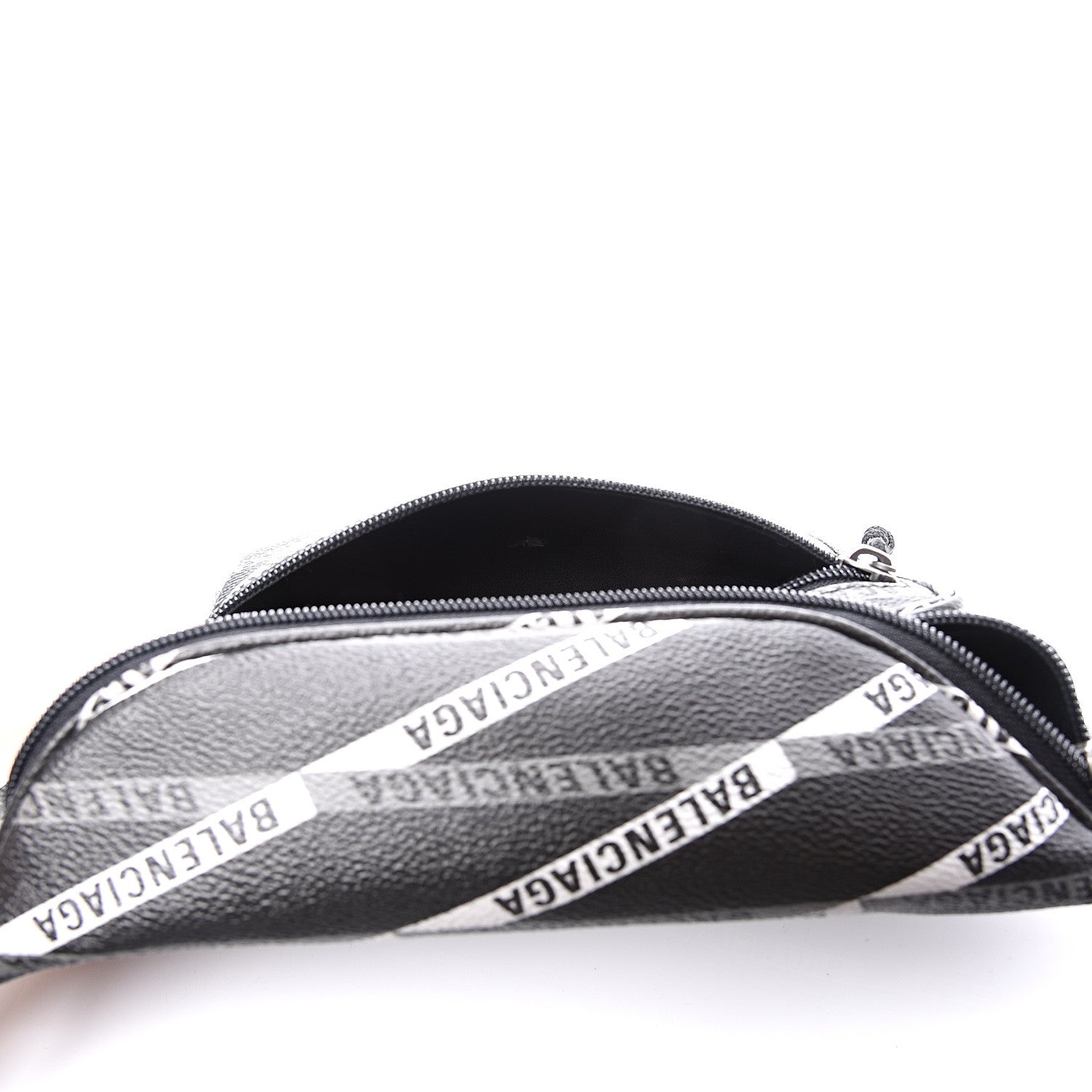 Balenciaga Coated Canvas Losange Monogram Explorer Belt Bag Black Grey 4 of 10