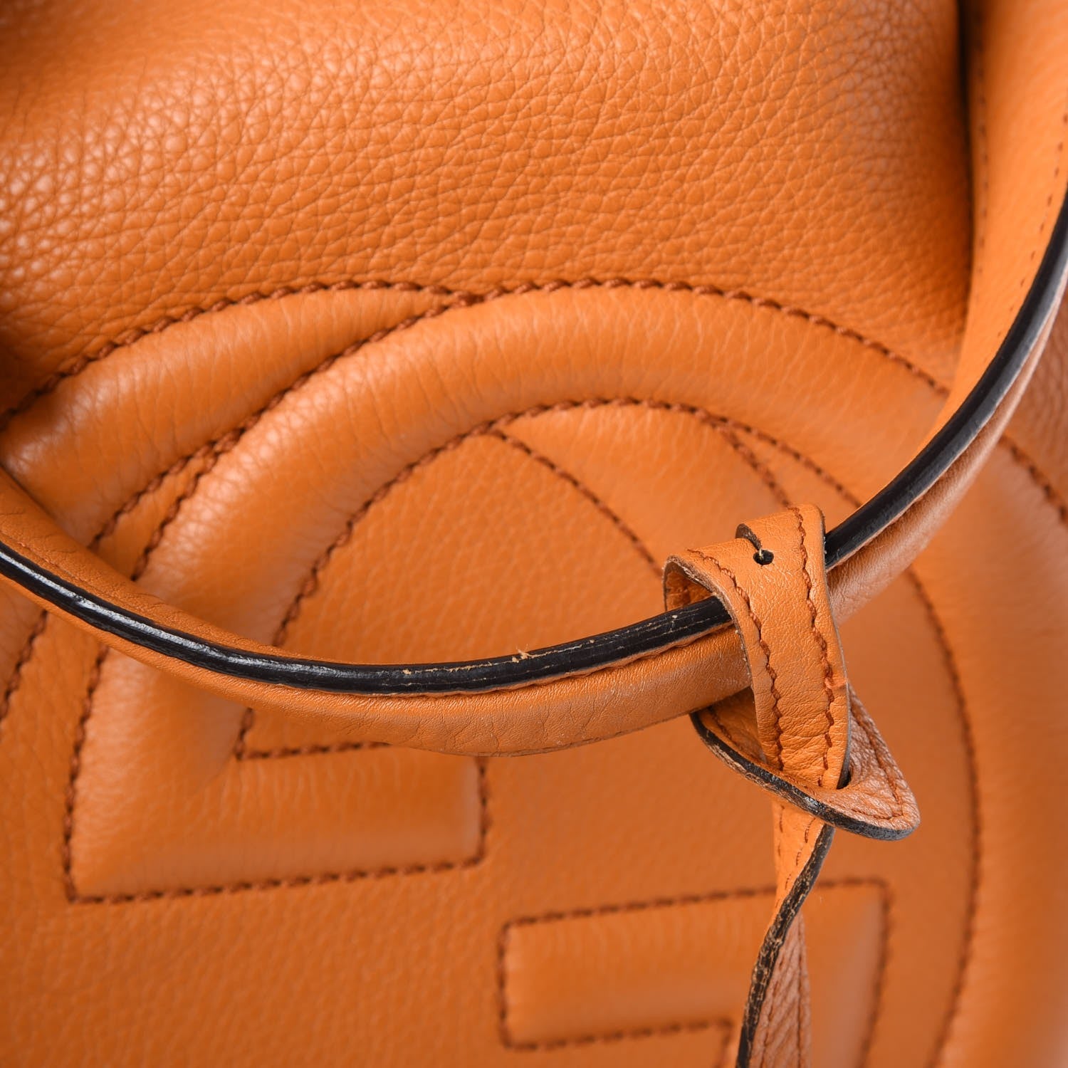 Gucci Pebbled Calfskin Medium Soho Shoulder Bag Curcuma 9 of 13
