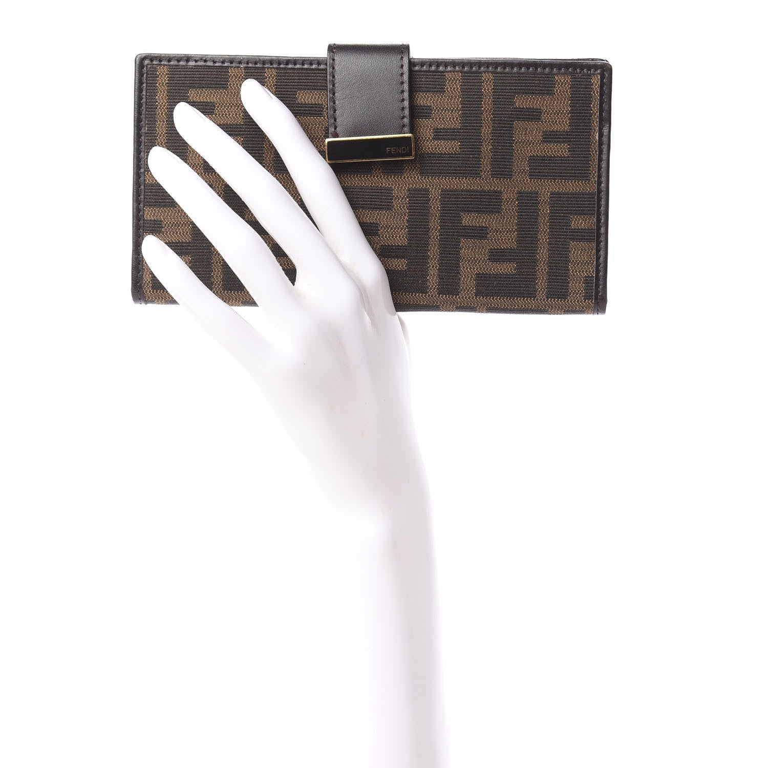 Fendi Zucca Continental Wallet Tobacco 2 of 10