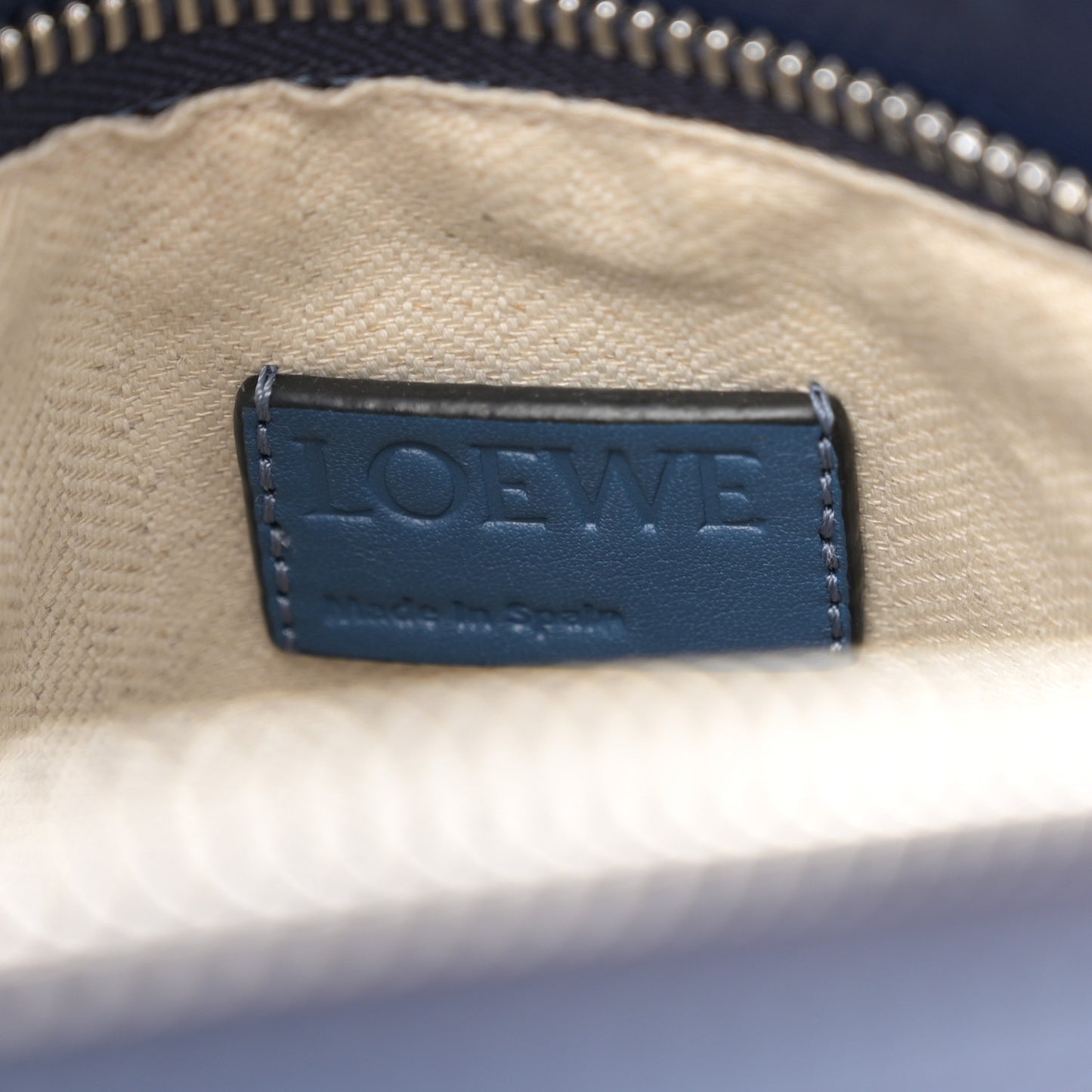 Calfskin Medium Puzzle Bag Marine Stone Steel Blue