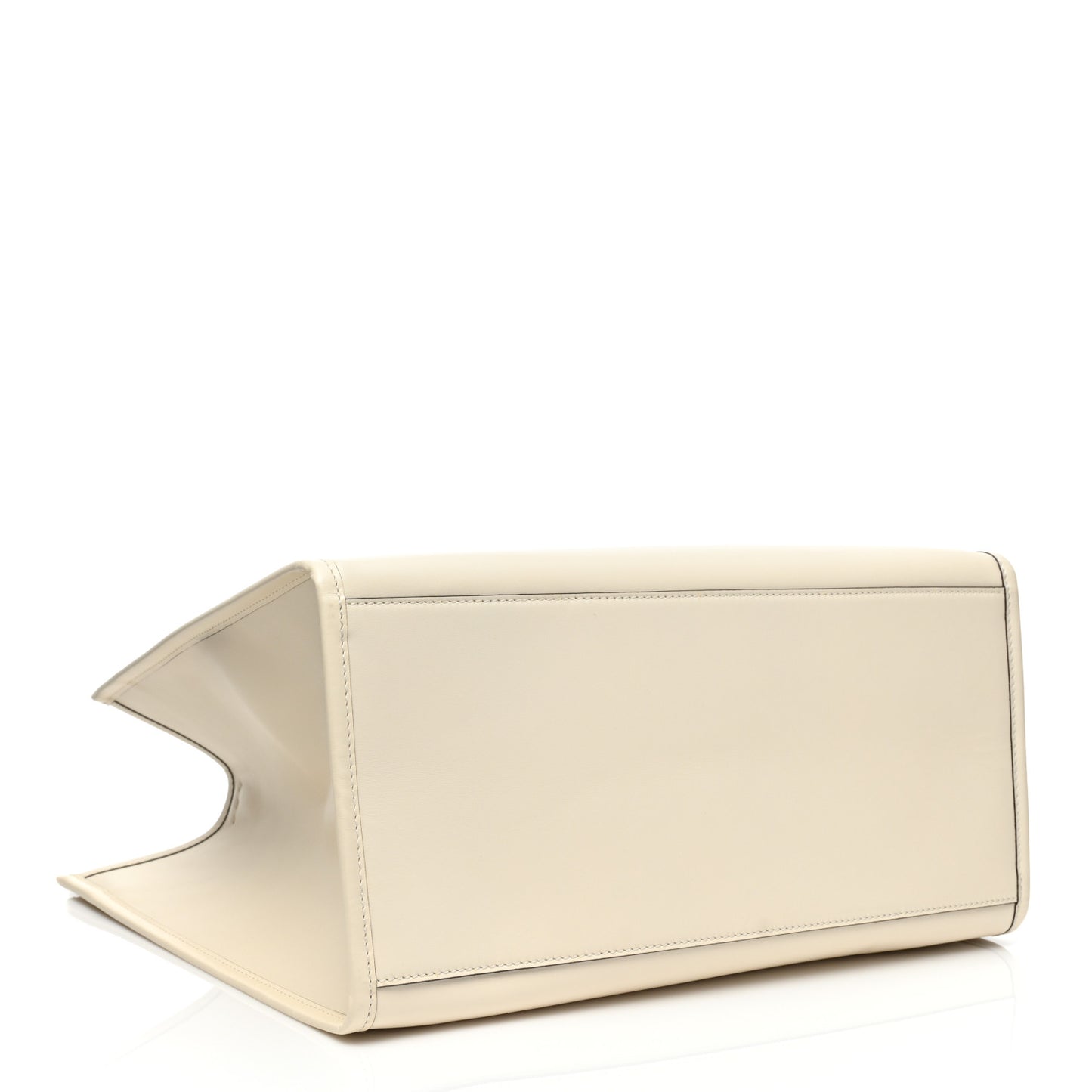 Vitello King Plexiglass Medium Fendi Sunshine Shopper Tote White Ice