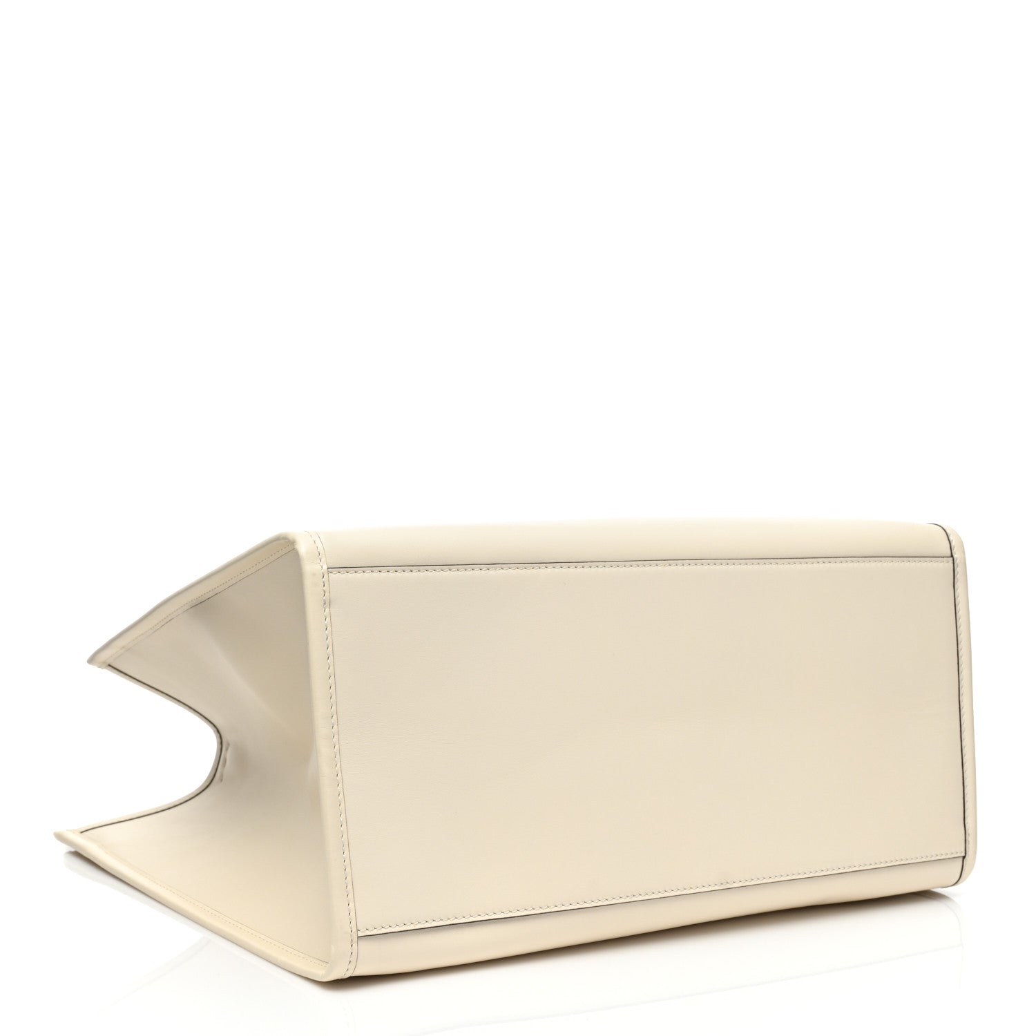 Fendi Vitello King Plexiglass Medium Fendi Sunshine Shopper Tote White Ice 3 of 6