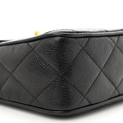 Chanel Caviar Quilted Flap Camera Case Black 10 of 13