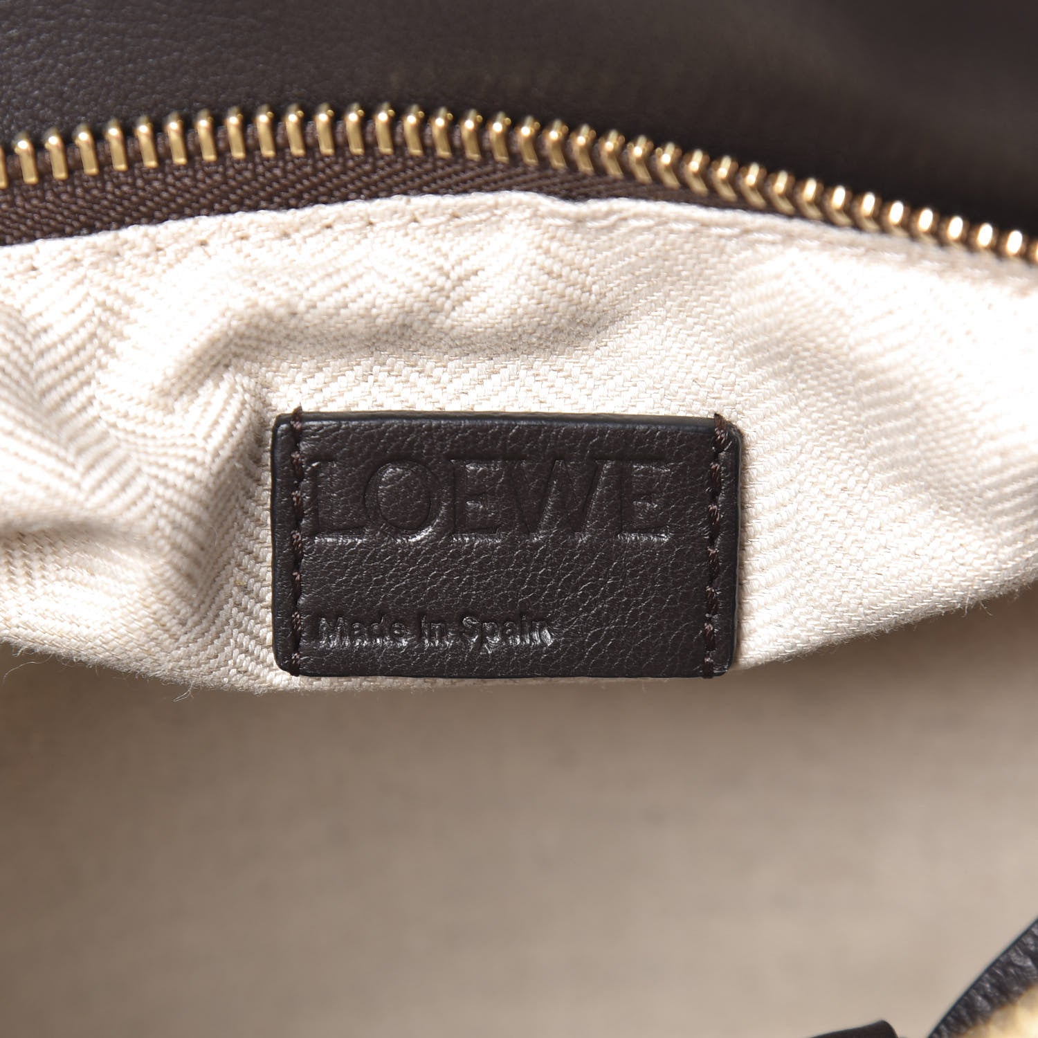 Loewe Suede Fringe Puzzle Bag Gold 7 of 12