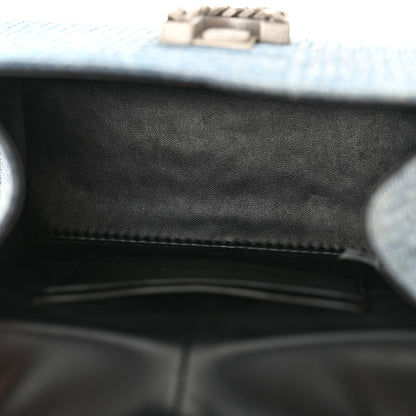 Marc Jacobs Crystal Denim Mini Saint Marc Top Handle Blue 5 of 13
