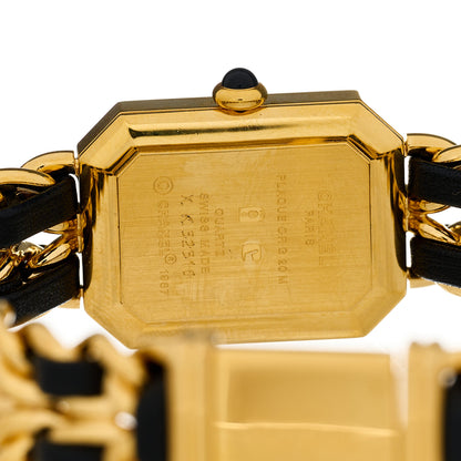Chanel Stainless Steel Lambskin 20mm Chain Premiere Quartz Watch Gold L 4 of 4