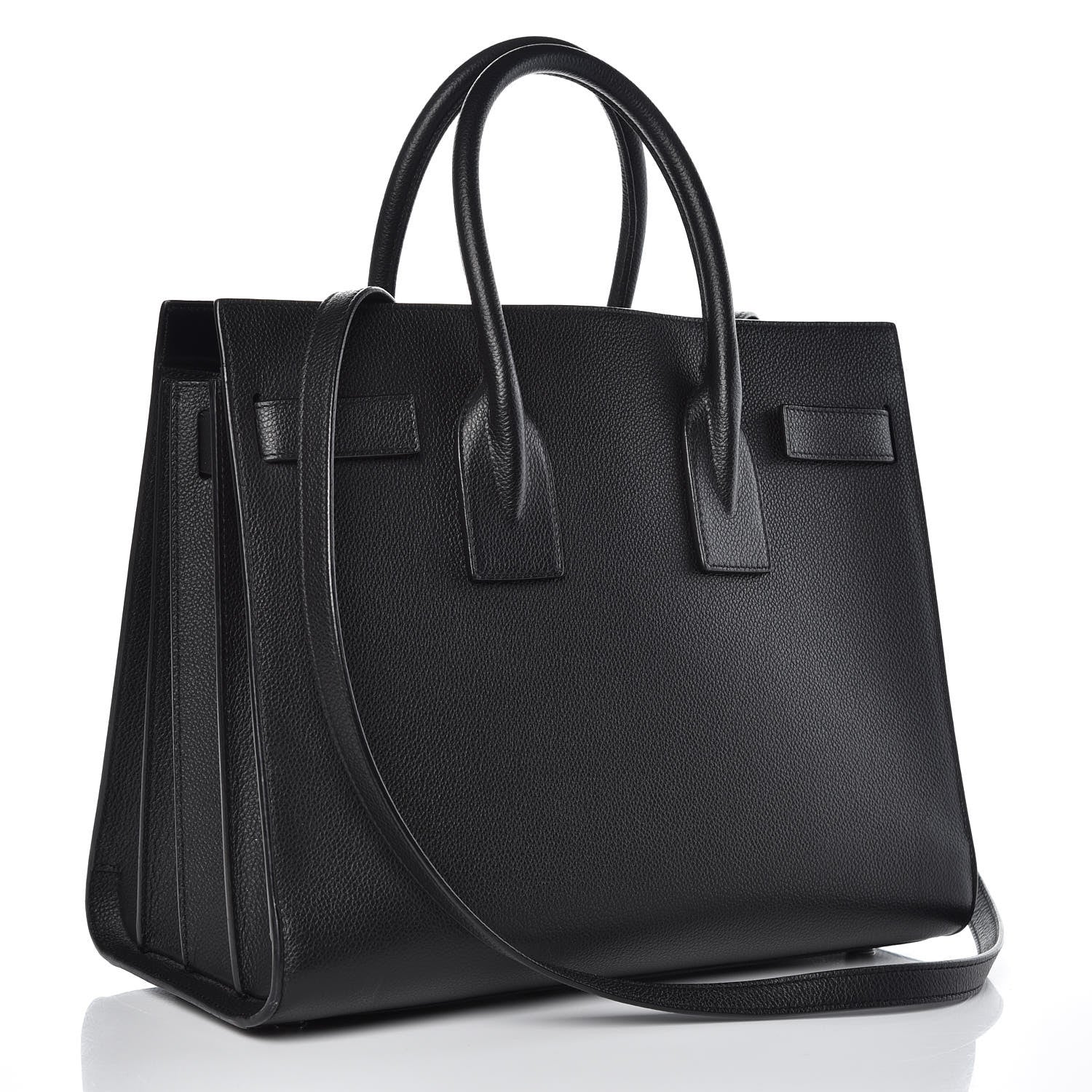Saint Laurent Grained Calfskin Small Sac De Jour Black 3 of 12