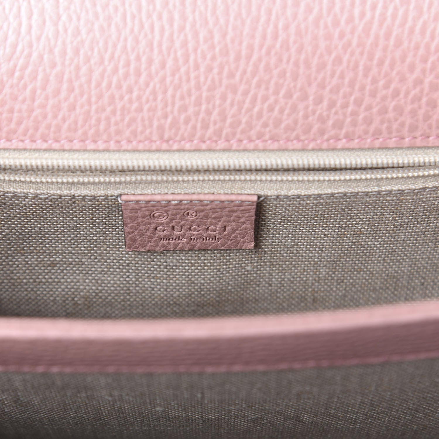 Gucci Dollar Calfskin Interlocking G Shoulder Bag Soft Pink 8 of 10