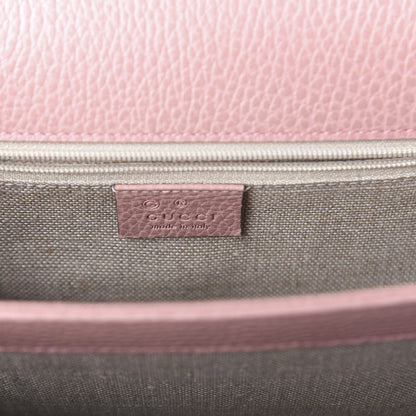 Gucci Dollar Calfskin Interlocking G Shoulder Bag Soft Pink 8 of 10