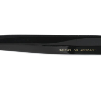 Gucci Round Frame Star Sunglasses GG0208S Black 6 of 9