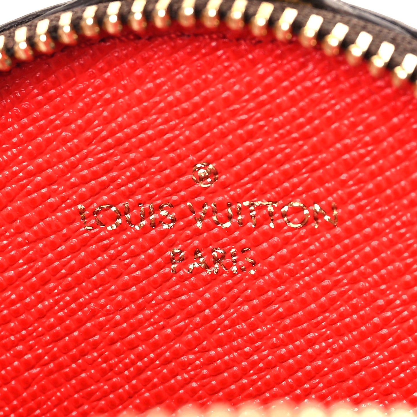 Monogram OnTheGo East West Round Coin Purse Red