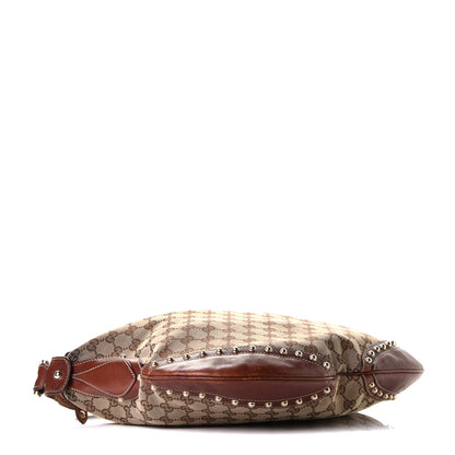 Gucci Monogram Web Studded Pelham Shoulder Bag Brown 3 of 10