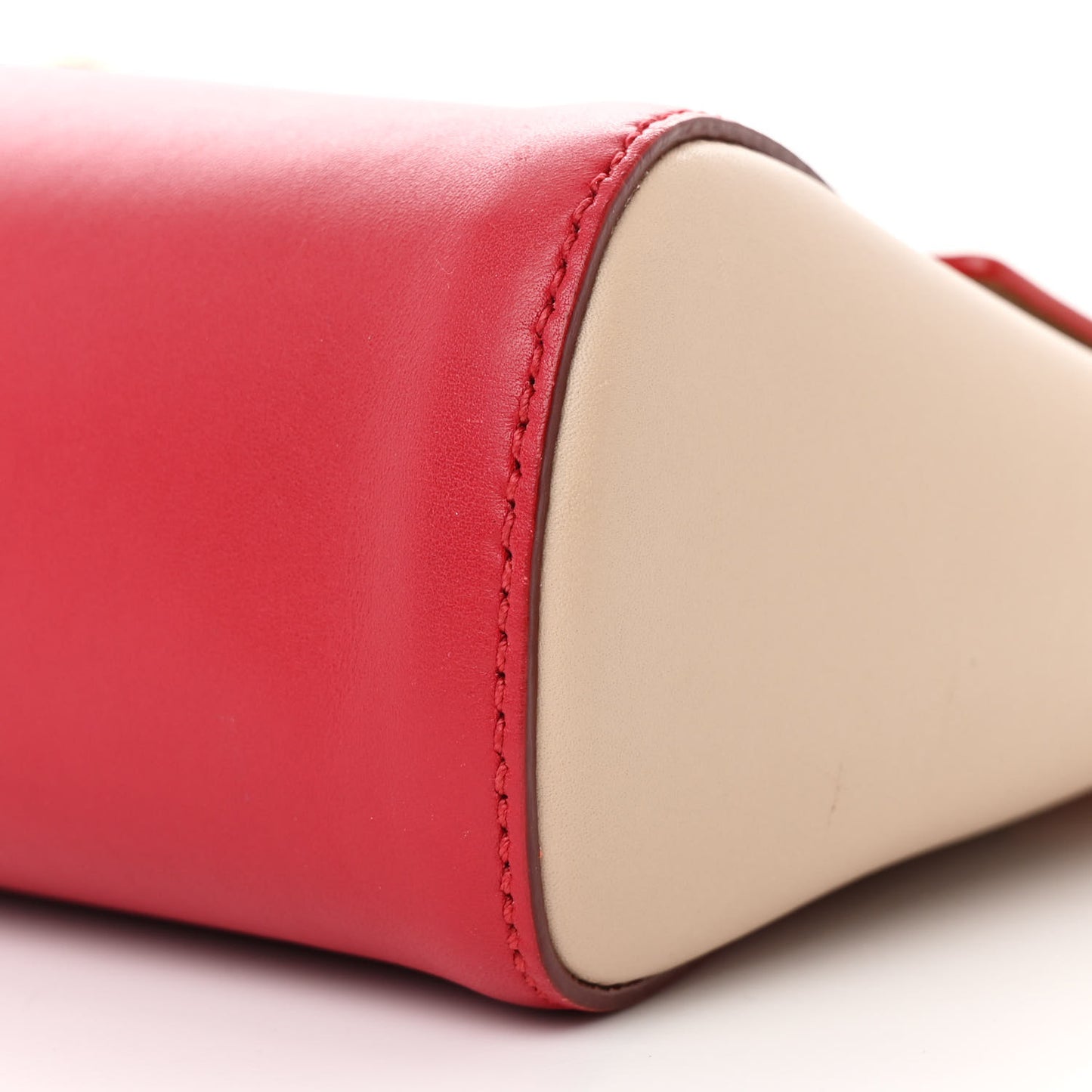 Calfskin Abbey Crossbody Shoulder Bag Red Multicolor