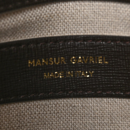 Mansur Gavriel Calfskin Flap Crossbody Bag Dark Brown 6 of 10