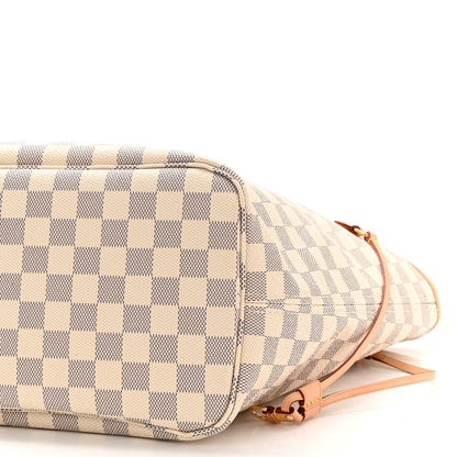 Louis Vuitton Damier Azur Neo Neverfull MM Rose Ballerine 10 of 10