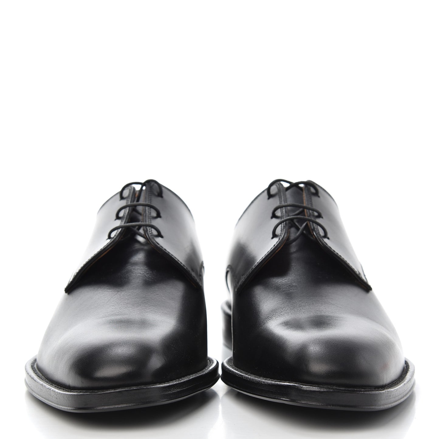 Calfskin Mens Kline Lace Up Derby Shoes 41 Black