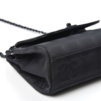 Chanel Nylon Mini Travel Accordion Flap Black 10 of 13
