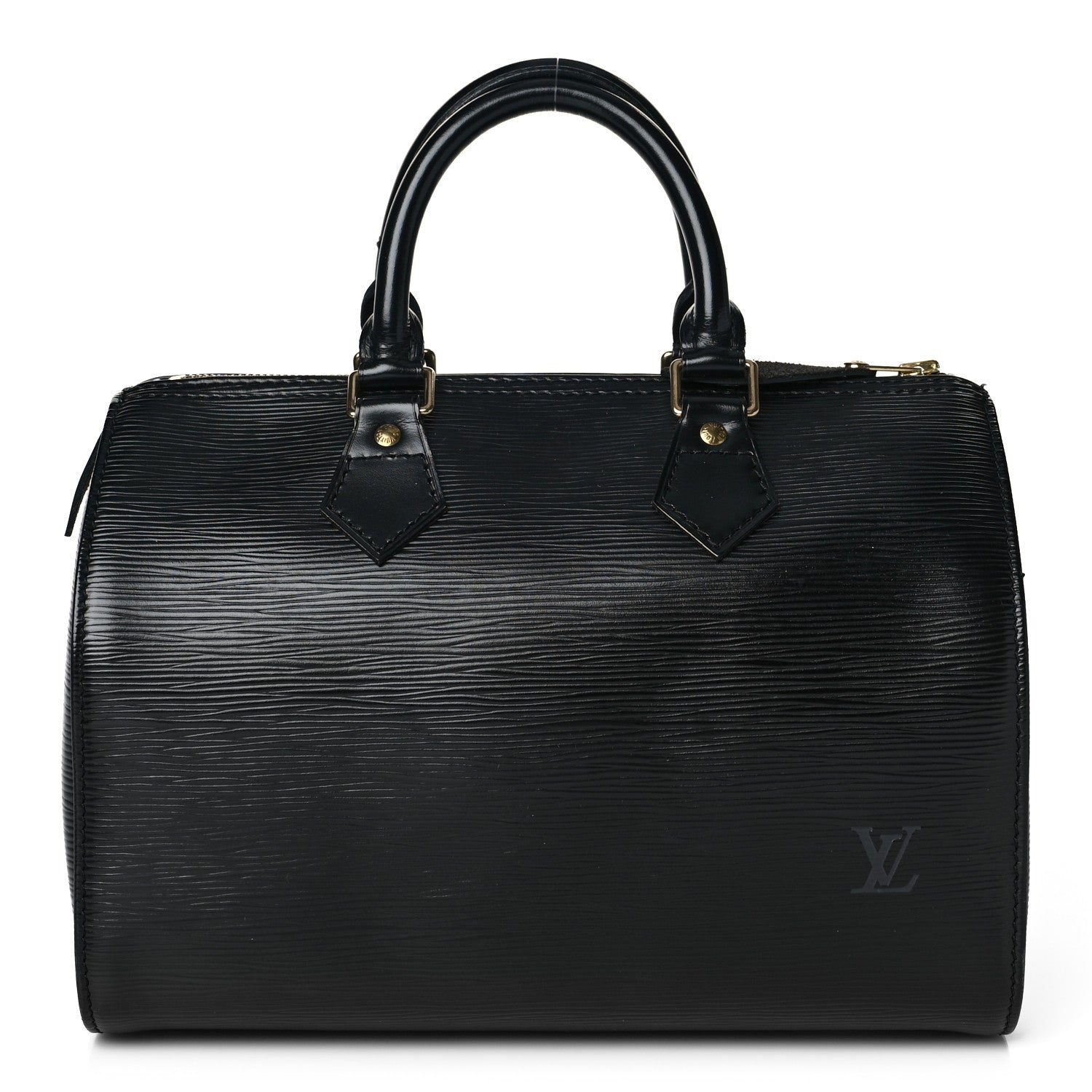 Louis Vuitton Epi Speedy 25 Black 2 of 9