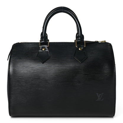 Louis Vuitton Epi Speedy 25 Black 2 of 9