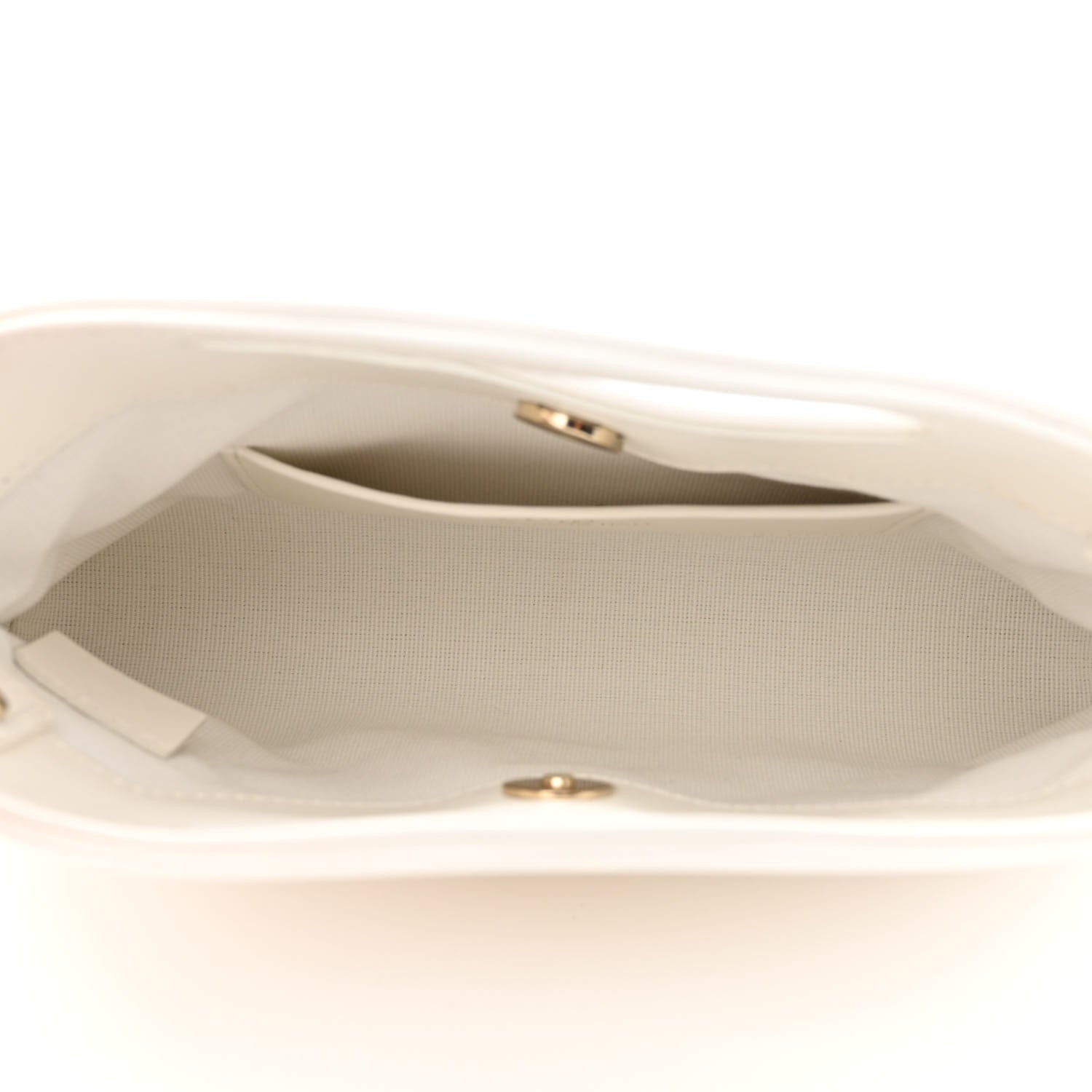 Chanel Shiny Crumpled Calfskin Quilted Nano 31 Shopping Bag White 5 of 11