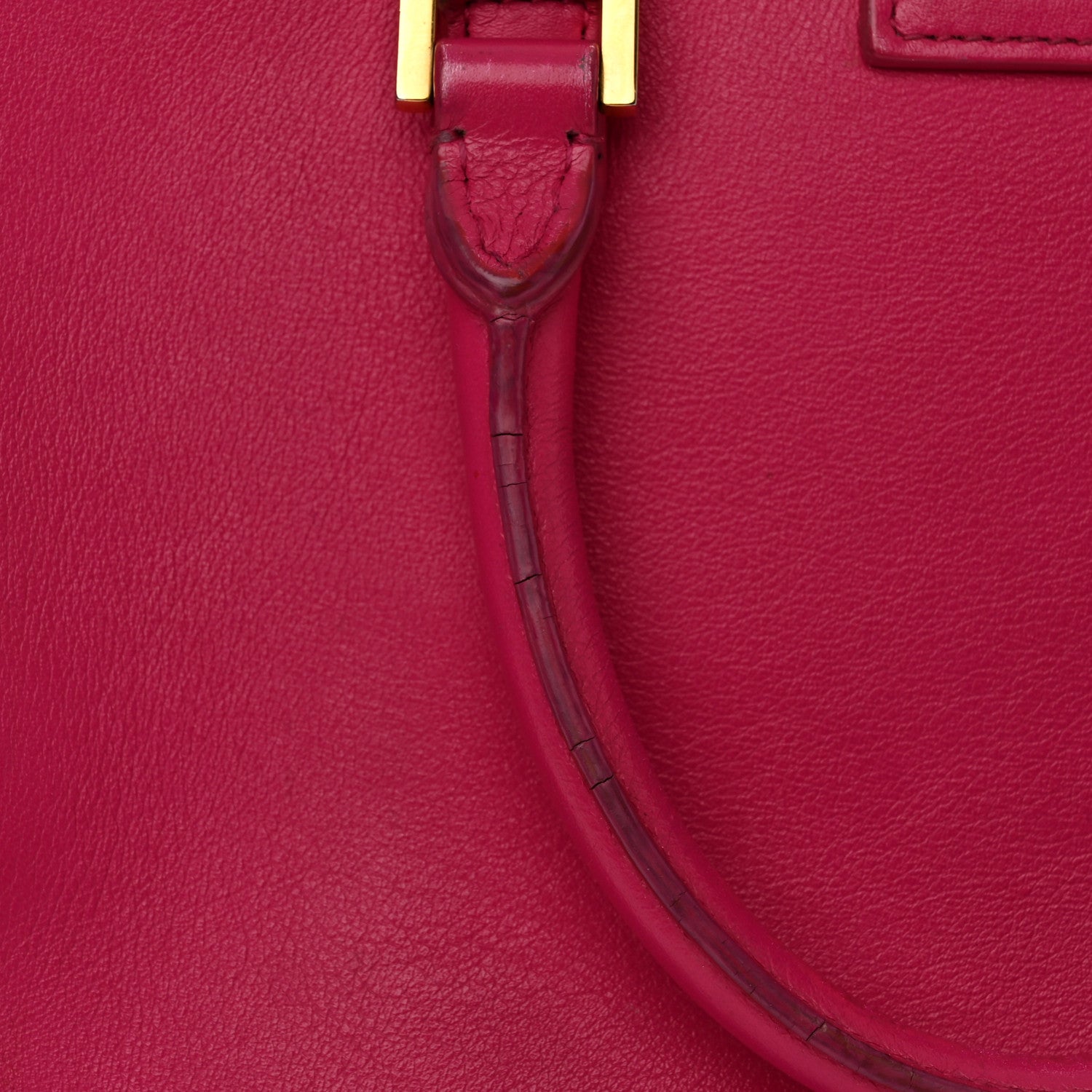 Saint Laurent Calfskin Monogram Baby Cabas Fuchsia 11 of 15