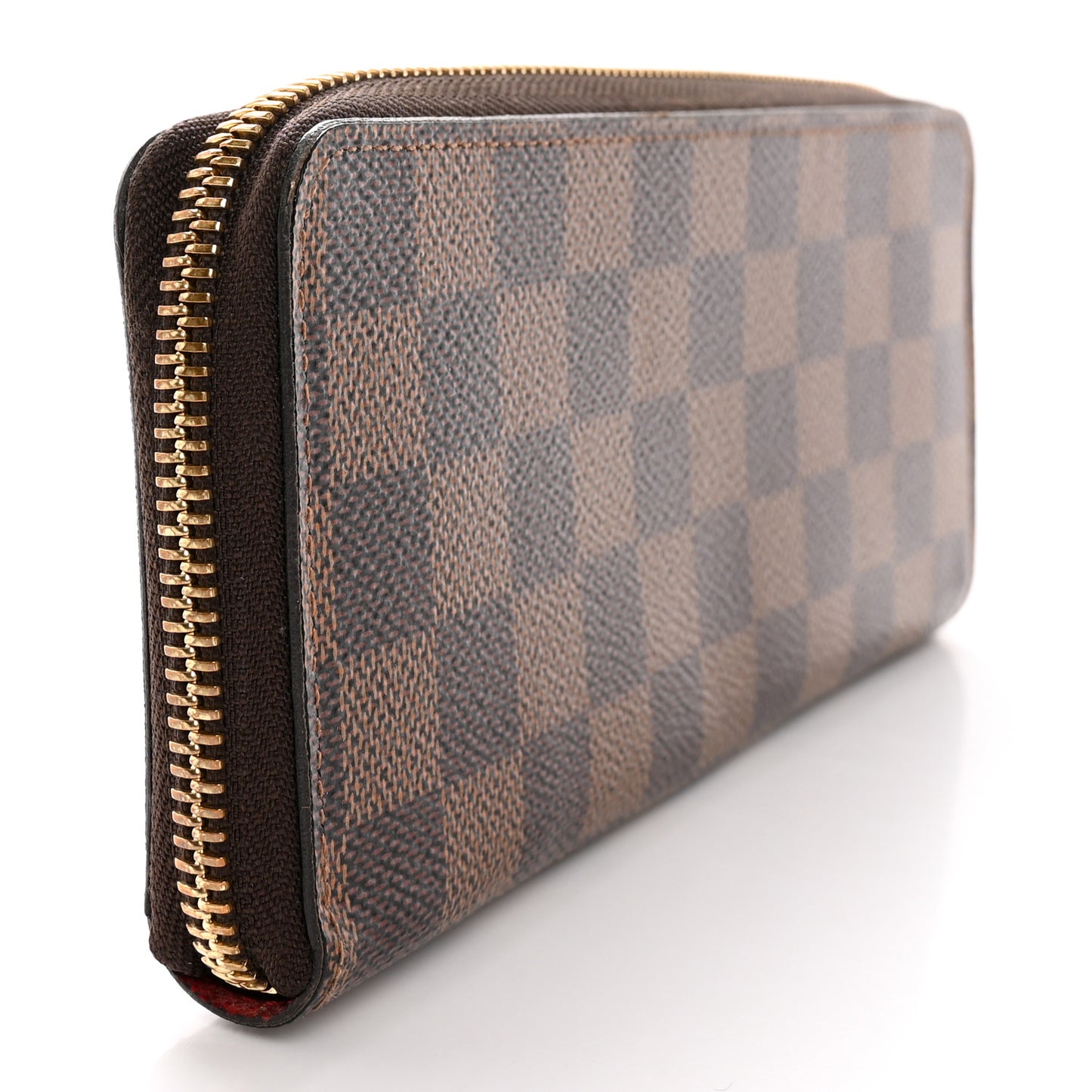 Damier Ebene Clemence Wallet Cherry