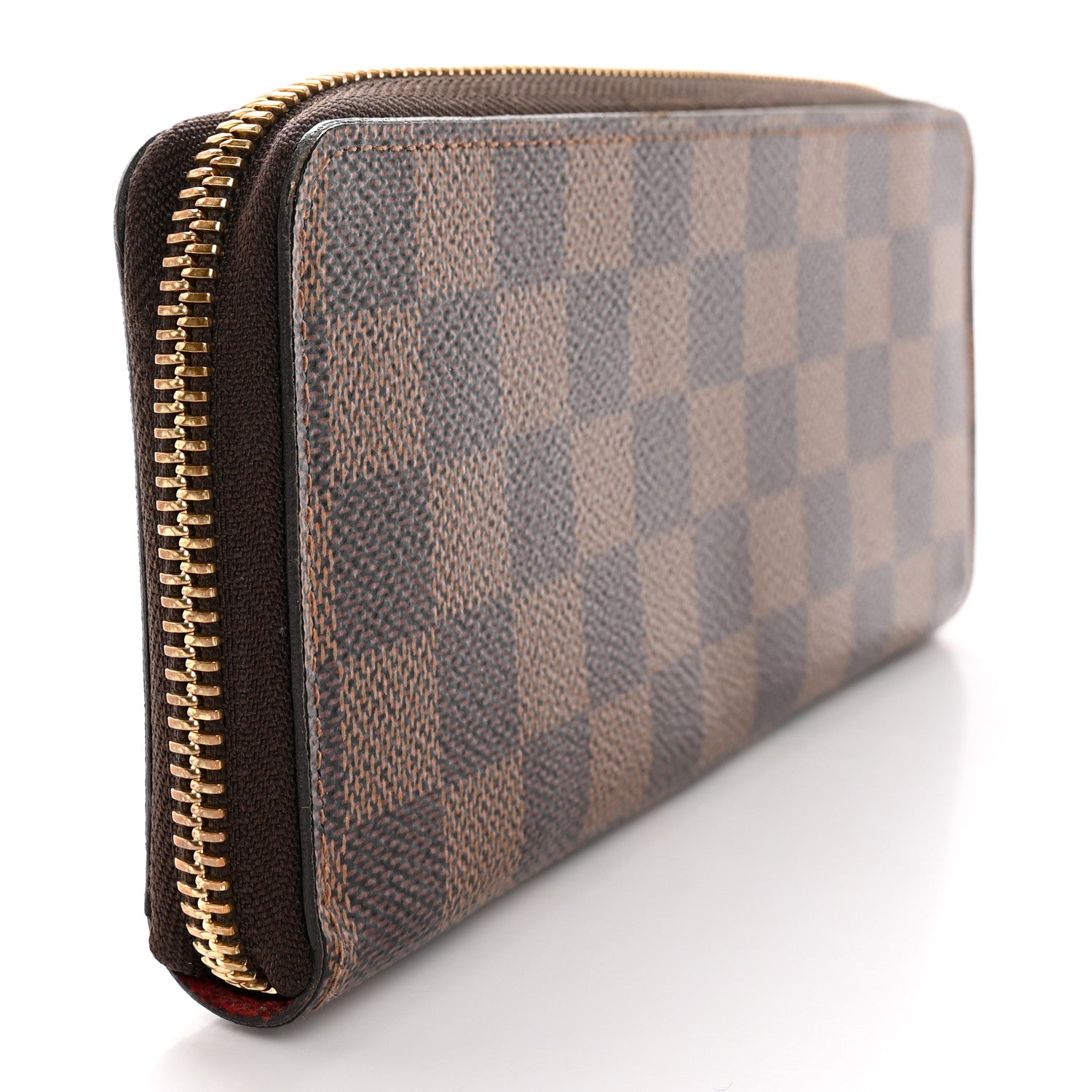 Louis Vuitton Damier Ebene Clemence Wallet Cherry 3 of 15