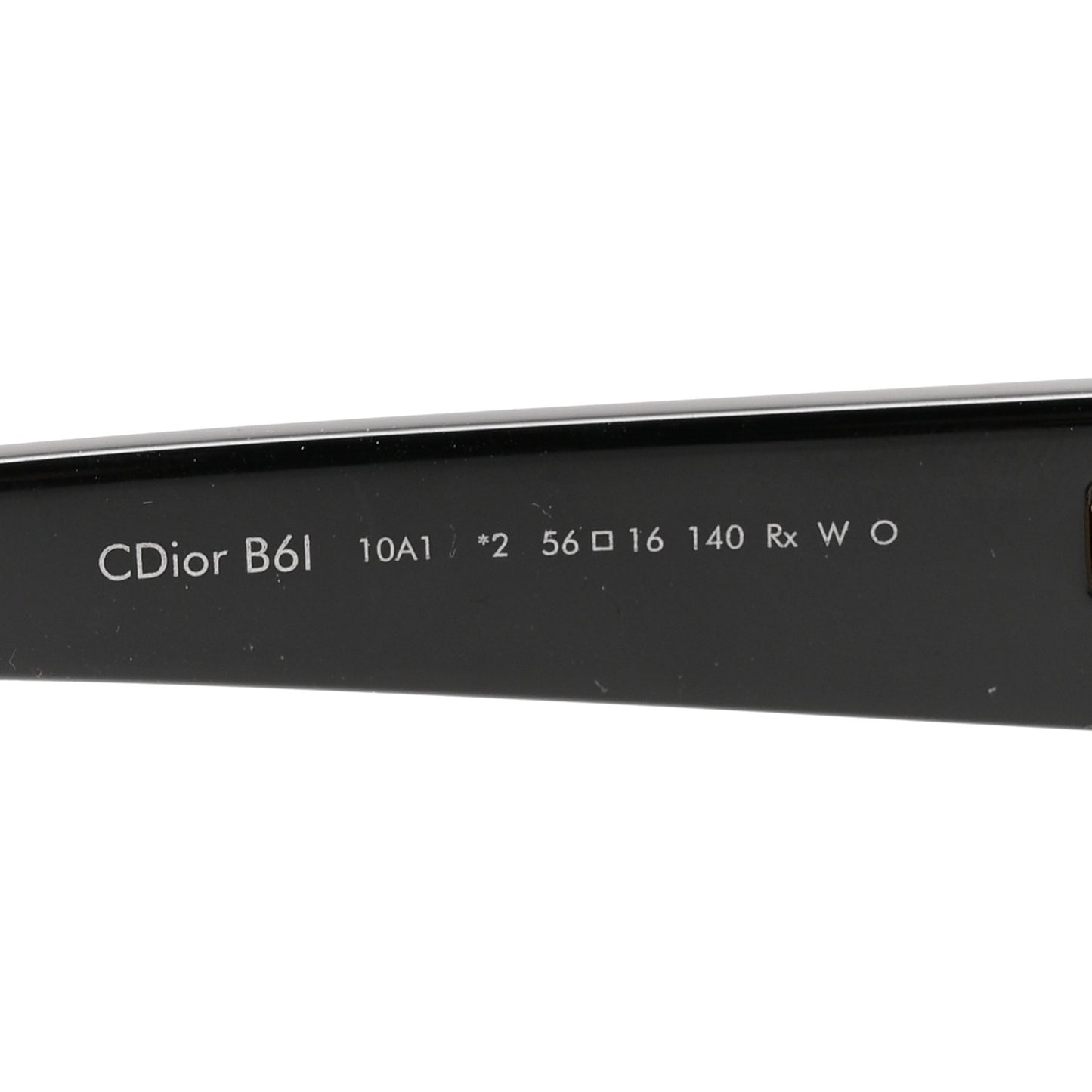 Acetate CDior B6I Cat Eye Sunglasses Black