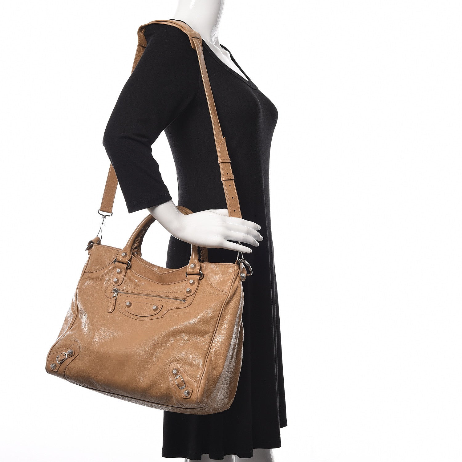 Balenciaga Agneau Giant 12 Silver Hardware Velo Beige Nougatine 3 of 11