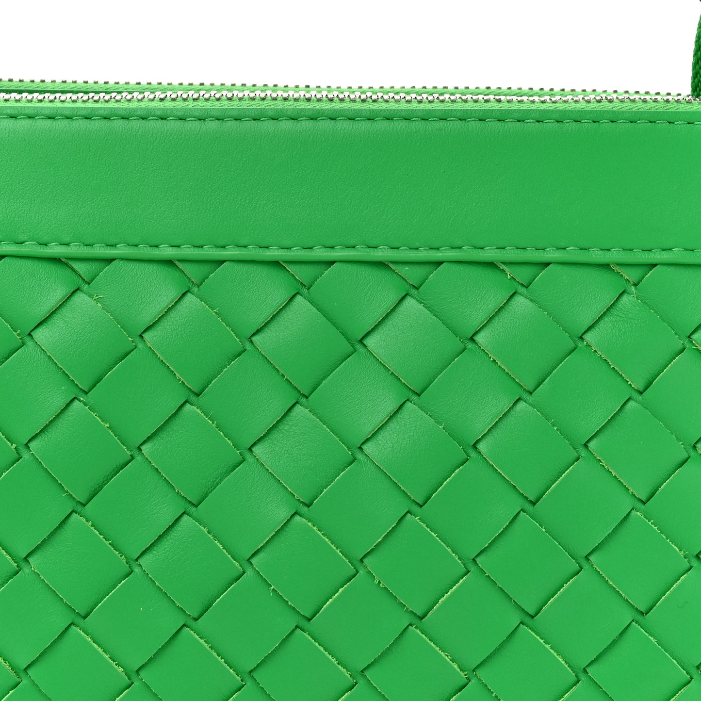 Nappa Intrecciato Duo Shoulder Bag Parakeet