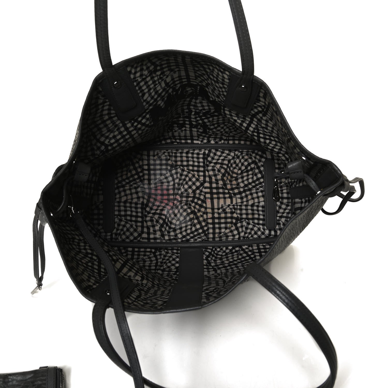 MCM Visetos Medium Liz Reversible Shopper Tote Phantom Grey 5 of 22