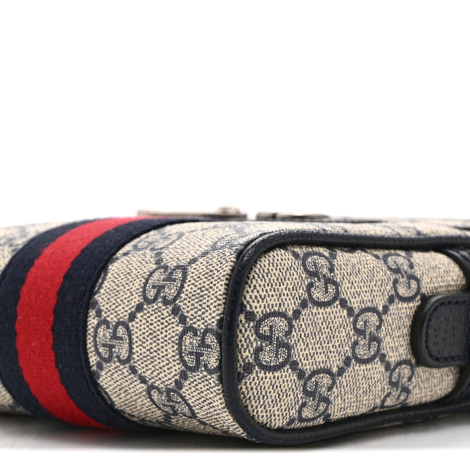 GUCCI ショルダーバッグ Gucci GG Supreme Monogram Textured Calfskin Web Mini Ophidia