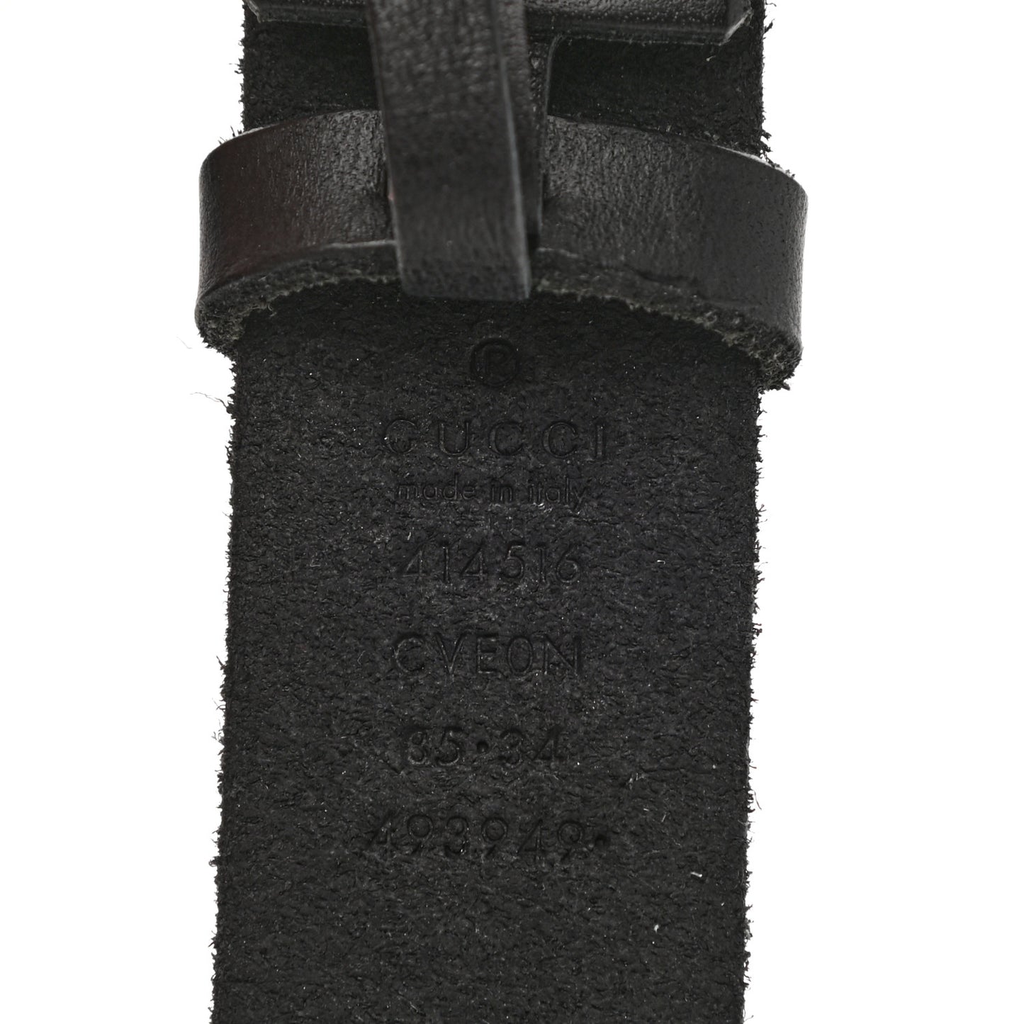 Faded Calfskin Double G 30mm Belt 85 34 Black