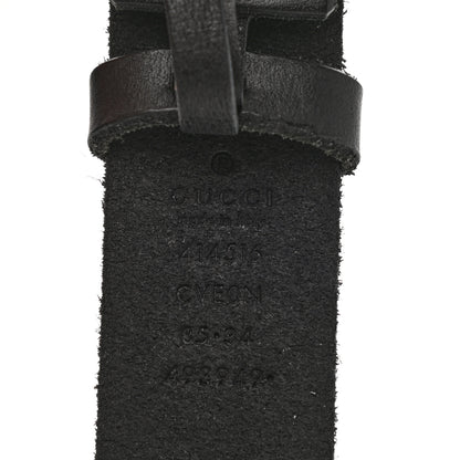 Gucci Faded Calfskin Double G 30mm Belt 85 34 Black 3 of 5