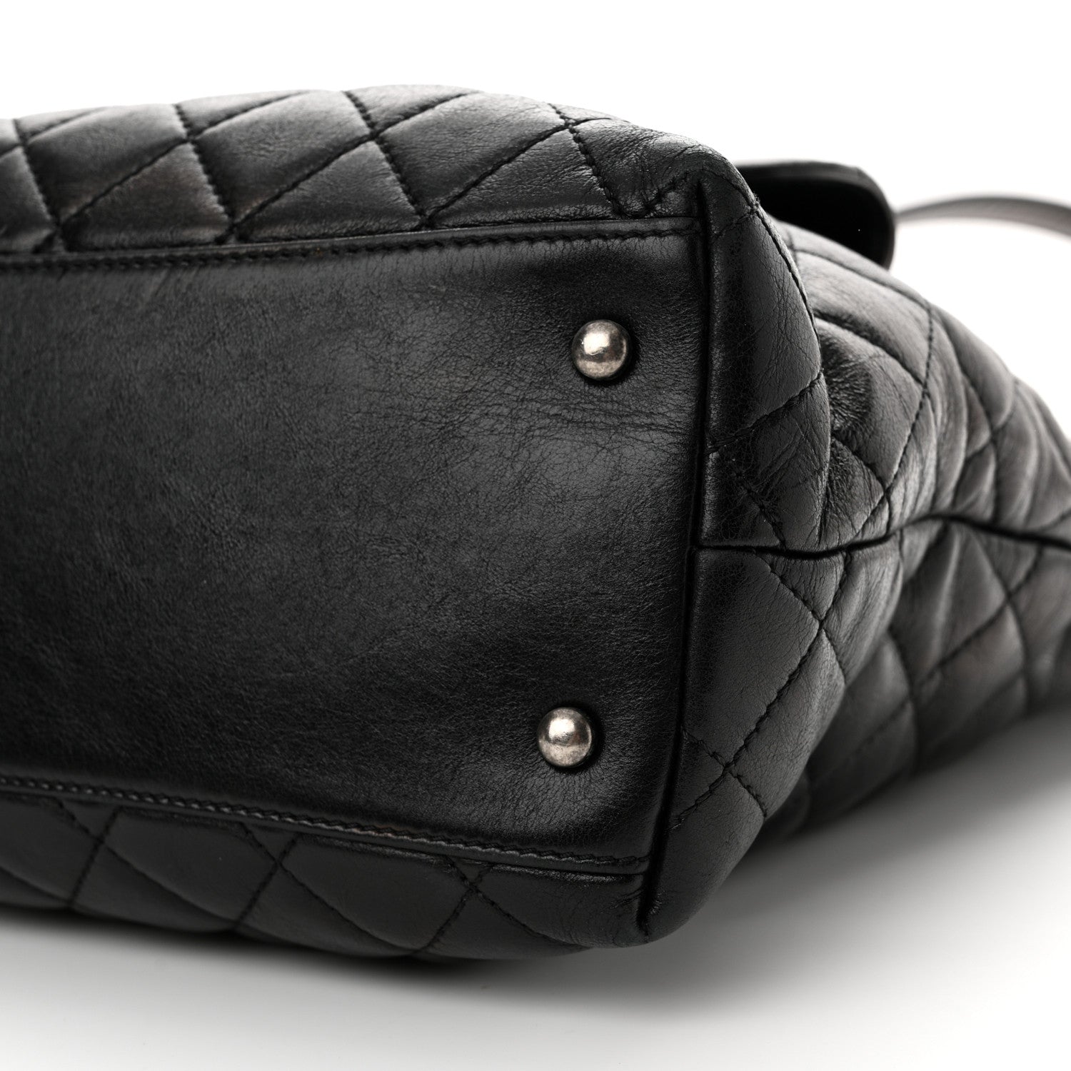 Chanel Aged Calfskin Quilted Mad About Quilting Hobo Black 9 of 16