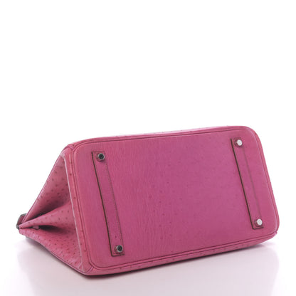 Hermes Ostrich Birkin 35 Fuchsia 5 of 36