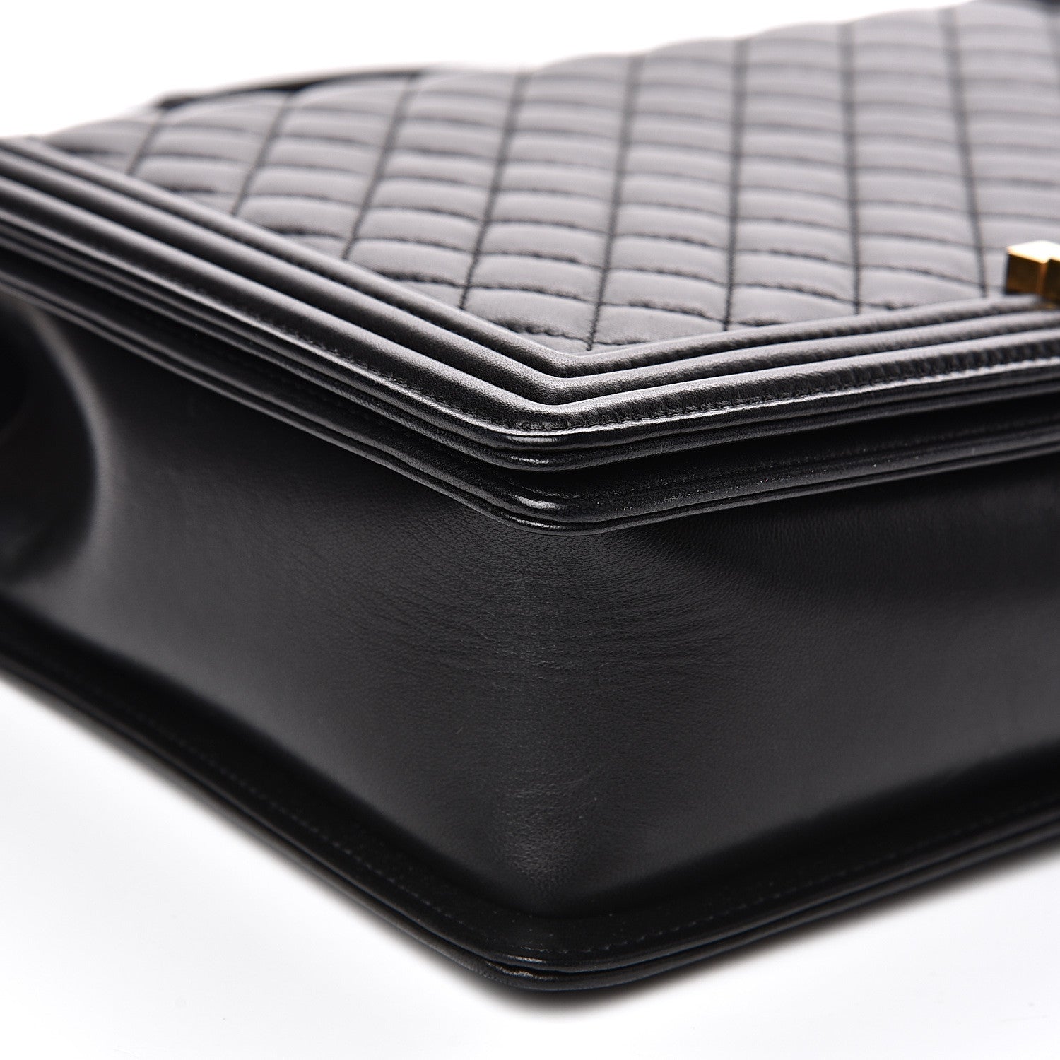 Chanel Lambskin Quilted Large Boy Flap Black 8 of 15