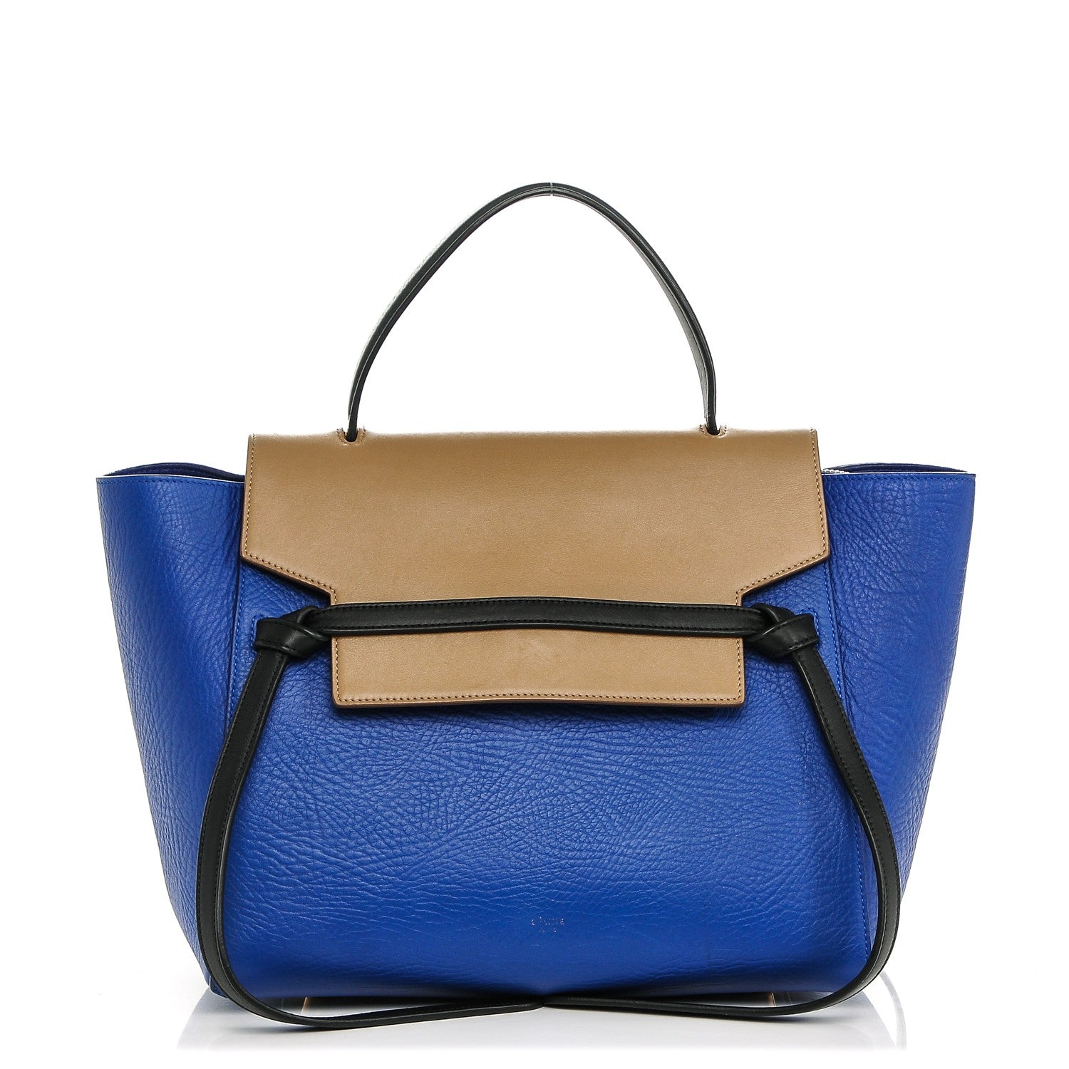 Celine Elephant Calfskin Mini Bi-Color Belt Bag Indigo 1 of 5