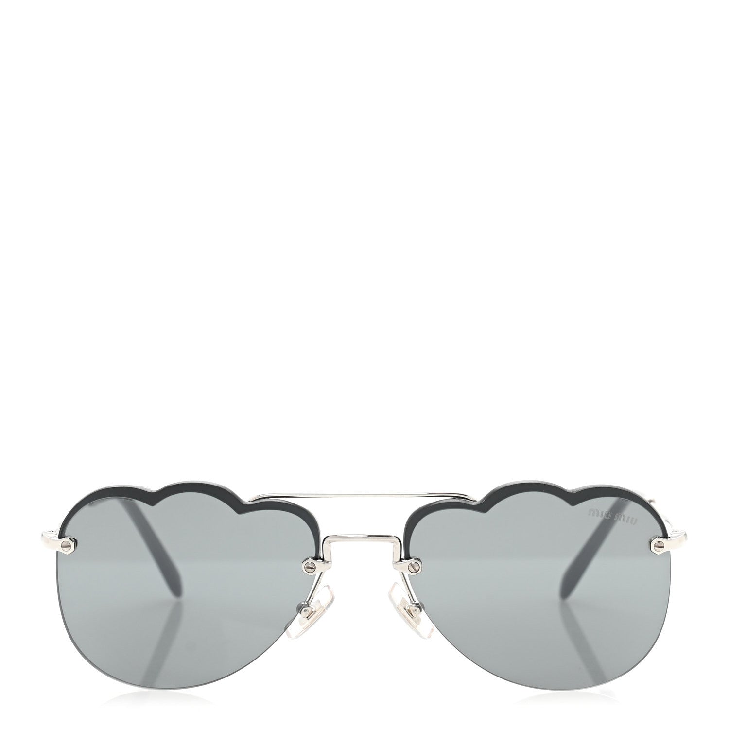 Miu Miu Metal Cloud Sunglasses SMU56U Silver 2 of 8