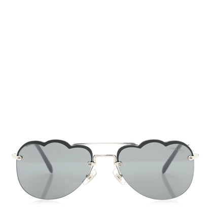 Miu Miu Metal Cloud Sunglasses SMU56U Silver 2 of 8