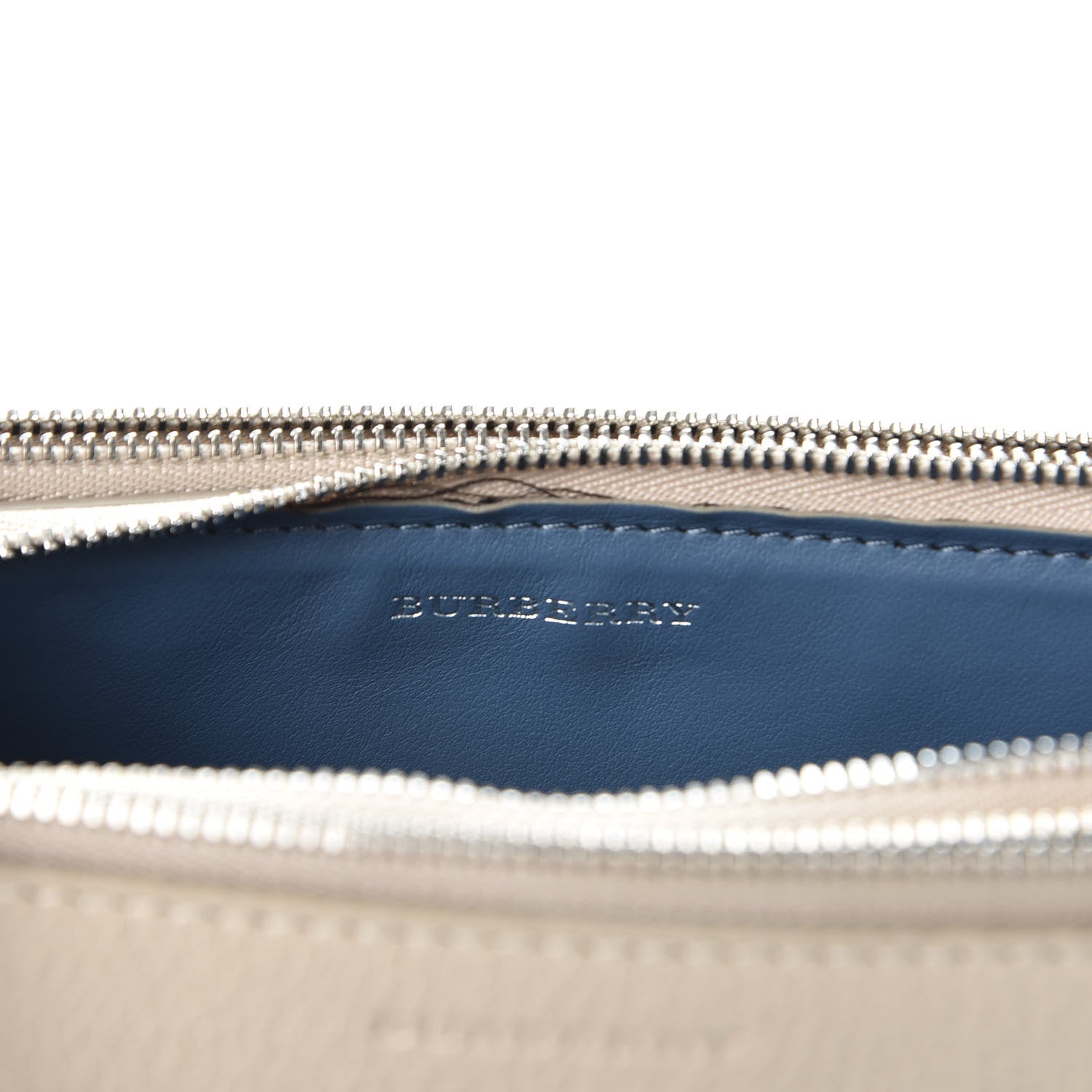 Burberry Grainy Goatskin Penhurst D-Ring Triple Zip Crossbody Bag Beige 7 of 9