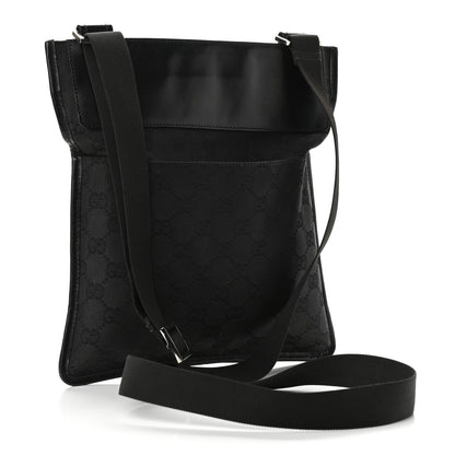 Gucci GG Monogram Messenger Crossbody Bag Black 3 of 11
