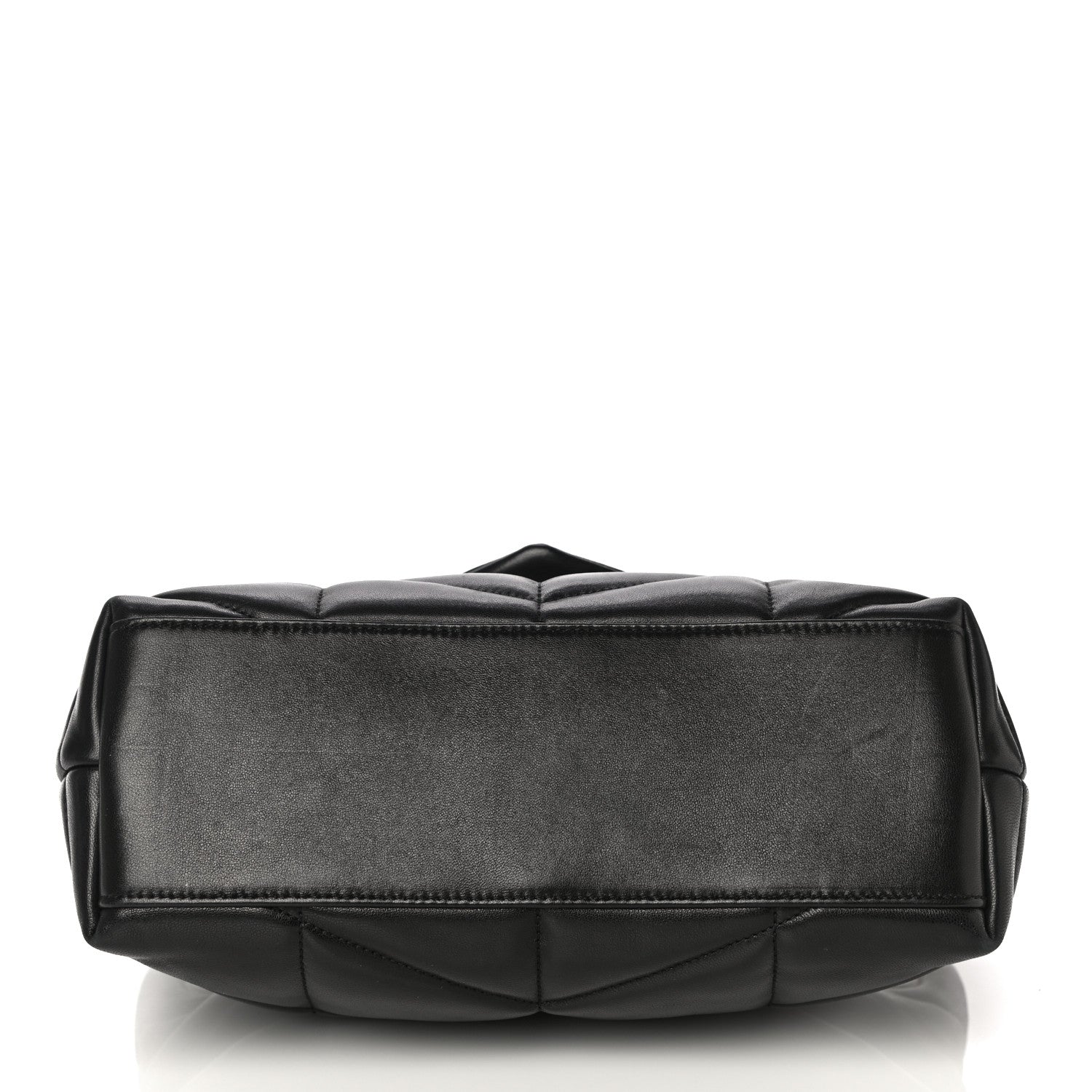 Saint Laurent Lambskin Quilted Small Loulou Puffer Monogram Chain Satchel Black 11 of 13